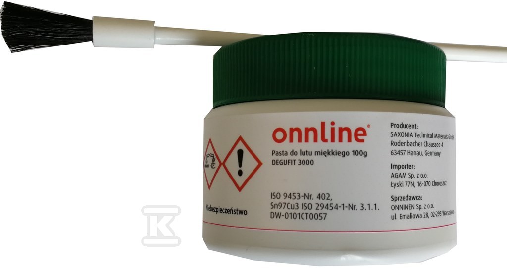 Plik zosta³ pobrany z http://www.onnshop.pl Pasta topnik do lutowania z cyną + pędzel ONNLINE 100g - obrazek 1