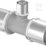 Uponor S-Press trójnik redukcyjny PPSU 75-40-75