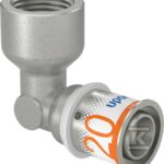 Uponor S-Press PLUS kolano z gwintem wewn. 20-Rp1/2"FT