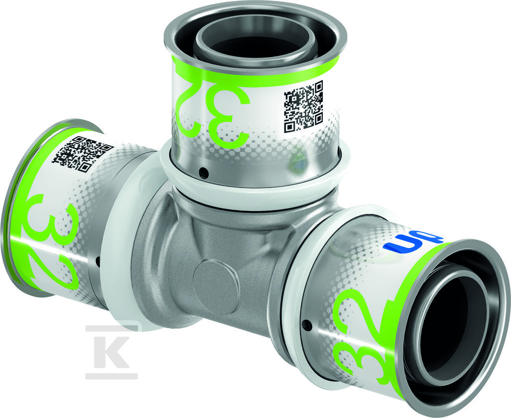 Uponor S-Press PLUS trójnik 32-32-32 Uponor S-Press PLUS trójnik 32-32-32