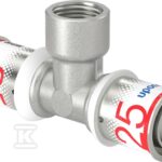 Uponor S-Press PLUS trójnik z gwintem wewn. 25-Rp1/2"FT-25