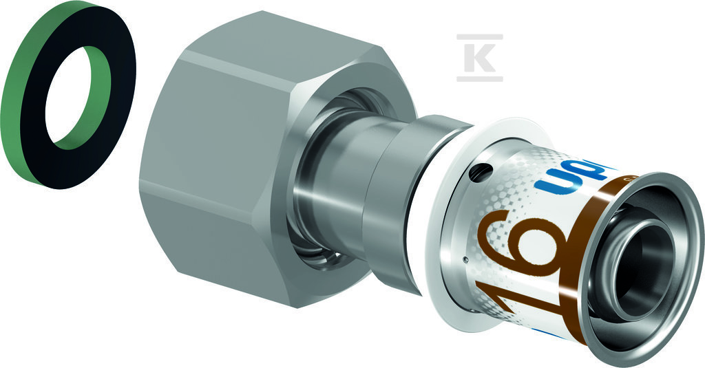 Plik zosta³ pobrany z http://www.onnshop.pl Uponor S-Press PLUS złączka z ruchomą nakr. 16-G3/4"SN - obrazek 1