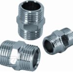 Nypel 1/2" Onnline gwint zewnętrznyxgwint zewnętrzny mosiądz chromowany