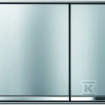 Przycisk spłukujący Omega60, przedni / górny, chrom szczotk.