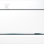 Przycisk spłukujący Sigma30 1M, przedni, biały-chrom bł.-biały