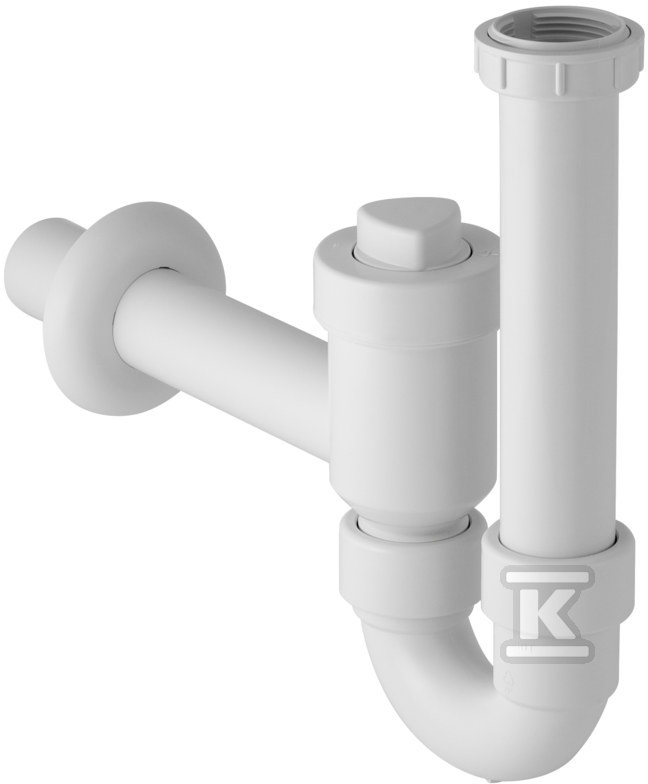 Plik zosta³ pobrany z http://www.onnshop.pl Odcinający umywalkowy zestaw odpływowy, biały R 1 1/2"x40mm - obrazek 1