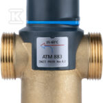 Termostatyczny zawór mieszający ATM 883 DN25, G1 1/4", zakres temperatury 35-60 st C, Kvs 4,2