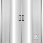 KAB.ONNLINE 90X90X185CM KWADR.TRANSP.CHR