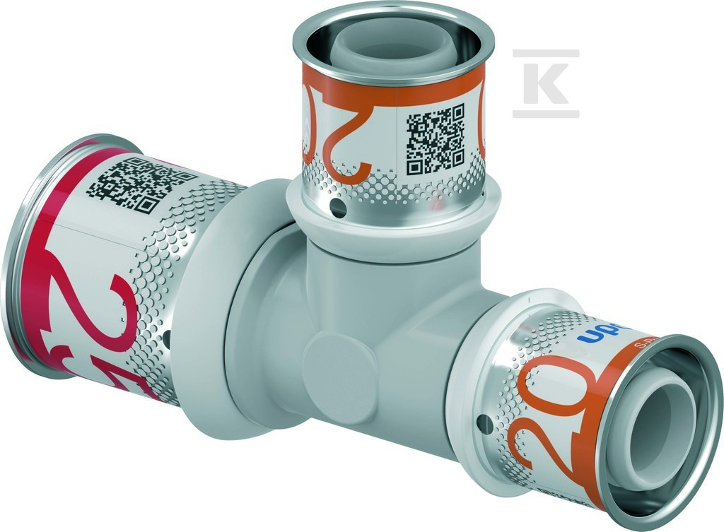 Uponor S-Press PLUS trójnik redukcyjny PPSU 25-20-20 Uponor S-Press PLUS trójnik redukcyjny PPSU 25-20-20