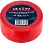 Taśma ONNLINE do otulin DUCT 48mm/50YD czerwona