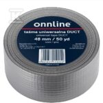Taśma ONNLINE do otulin DUCT 48mm/50YD szara