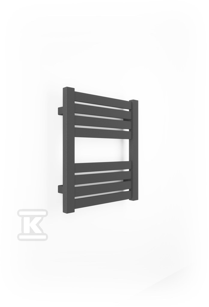 Plik zosta³ pobrany z http://www.onnshop.pl Grzejnik łazienkowy ONNLINE PBV 440x510, moc grzewcza: 217W (75/65/20), rozstaw: 400mm, typ podłączenia: SX (wyłącznie dolne na kolektorach), kolor METALIC GREY, wymiary: H=510, L=440 - obrazek 1