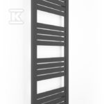 Grzejnik łazienkowy ONNLINE PBV 440x1110, moc grzewcza: 429W (75/65/20), rozstaw: 400mm, typ podłączenia: SX (wyłącznie dolne na kolektorach), kolor METALIC GREY, wymiary: H=1110, L=440