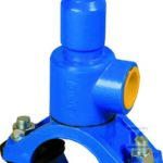 Nawiertka przyłączeniowa DN160x40 do rur PVC/PE (samonawiercająca), PN10, GJL-żeliwo szare