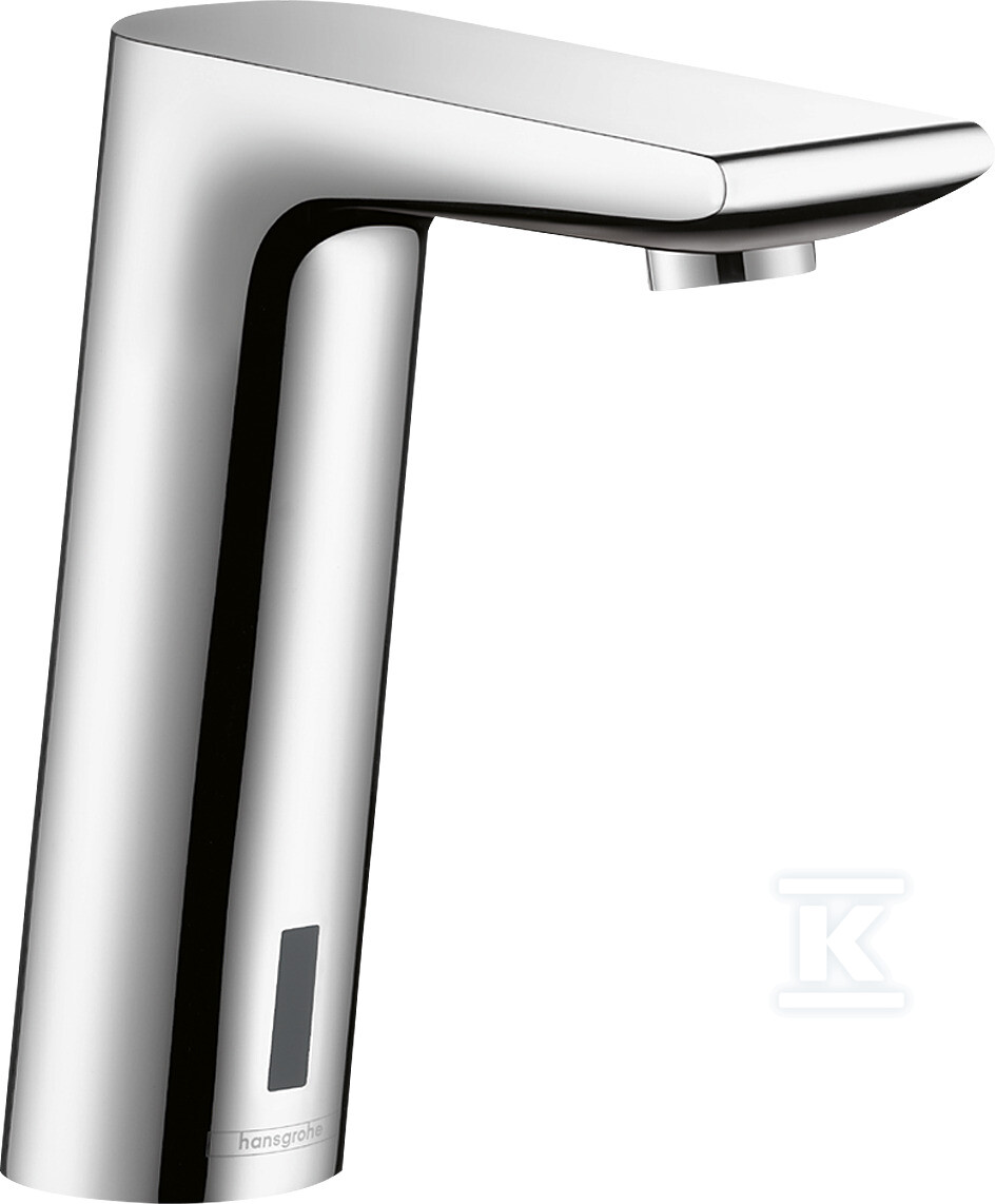 Plik pobrany ze strony Hurtowni Onninen https://onninen.pl Bateria umywalkowa Hansgrohe Samoczynna na podczerwień Metris S Electronic zasilana baterią 6V 31101000 - obrazek 1