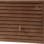 Zbiornik na deszczówkę naziemny przyścienny WOODY 350L, kolor: ciemne drewno