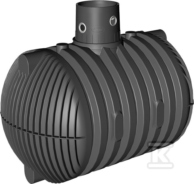 17283145.jpg Szambo szczelne PEHD CARAT XL 8500L z nadbudową max DN160, bez pokrywy