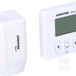 AURATON Apus SET - dobowy, bezprzewodowy regulator temperatury z elektroniczną głowicą grzejnikową (zestaw), (następca modelu 200TRA)