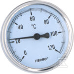 Termometr 63 mm 1/2" axialny 0-120°C