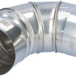 Kolano kominowe regulowane, DN 110, 90st