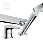 Bateria wannowa Hansgrohe Talis E 3-otworowa na brzeg wanny, element zewnętrzny 71731000