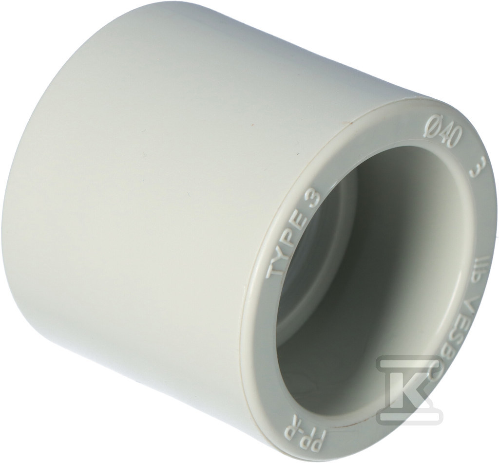 Plik zosta³ pobrany z http://www.onnshop.pl Złączka/mufa PP 40mm Onnline - obrazek 1
