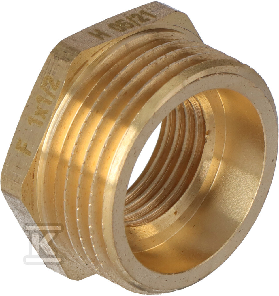 Plik zosta³ pobrany z http://www.onnshop.pl Redukcja 1"x1/2" Onnline gwint zewnętrznyxgwint wewnętrzny mosiądz - obrazek 1