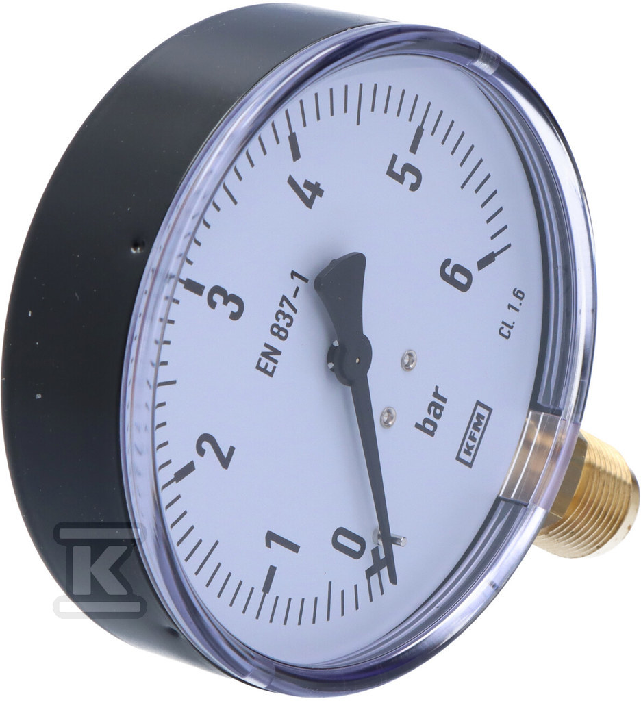 Plik zosta³ pobrany z http://www.onnshop.pl Manometr 111.10.100 M20x1,5 0-6 bar stal - obrazek 1