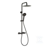 Kolumna prysznicowa Diya Black z baterią termostatyczną Estill