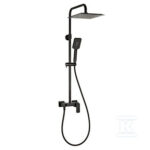 Zestaw prysznicowy Loft Black z baterią prysznicową