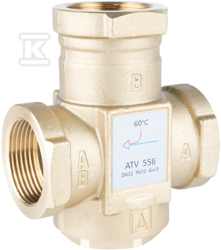 Plik zosta³ pobrany z http://www.onnshop.pl Zawór temperaturowy ATV 556, DN32, Rp1 1/4 ", kvs 9, 60°C - obrazek 1