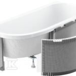 Obudowa podpłytkowa LED 1.040-led 240x58 cm do wanien półokrągłych