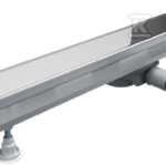Odpływ liniowy OLSL60 / ST-LOW Standard Plus 60x8x7 cm "Base-Low", z maskownicą Steel