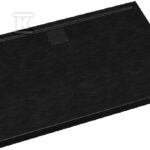 Brodzik kompozytowy 3.0457 / C / ST Stabilsound Plus Black Stone 90x100x5 cm "Omega", prostokątny