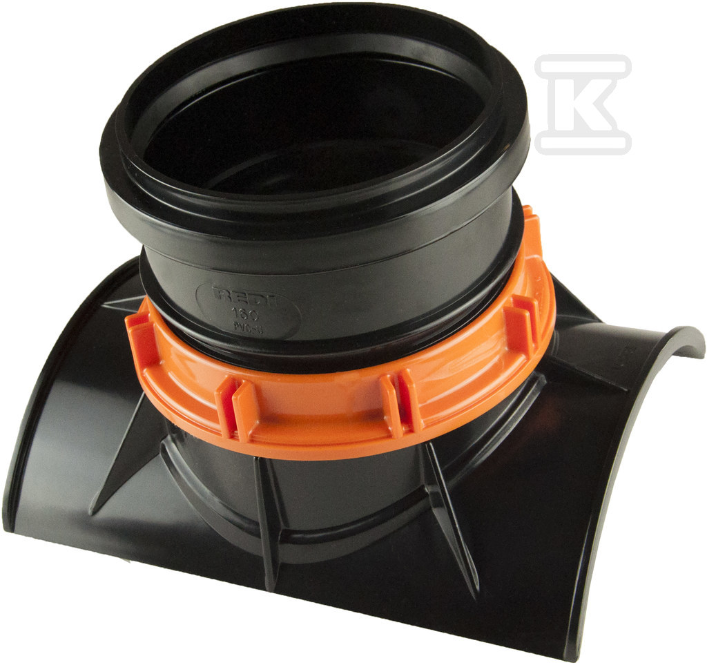 Siodło / przyłącze siodłowe PVC 200x160/90 do kanalizacji zewnętrznej, do łączenia mechanicznego, kolor czarny Siodło / przyłącze siodłowe PVC 200x160/90 do kanalizacji zewnętrznej, do łączenia mechanicznego, kolor czarny