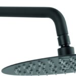 Zestaw natryskowy z deszczownią 250 mm slim, czarny