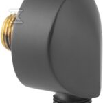 Przyłącze kątowe G1/2 do węża natryskowego, czarny