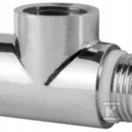 Trójnik do grzałki elektrycznej chrom