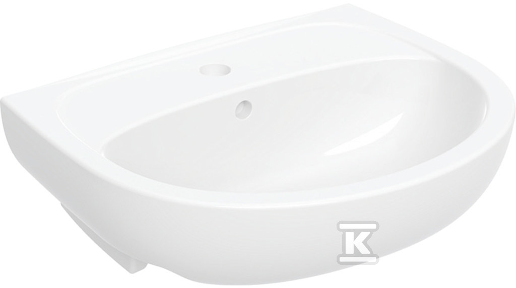 Plik zosta³ pobrany z http://www.onnshop.pl Umywalka Solo meblowa 50 cm z otworem, z przelewem - obrazek 1