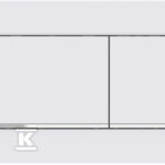 Przycisk spłukujący Sigma30, przedni, biały mat, easy-to-clean