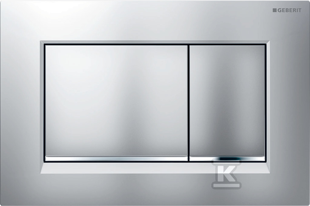 Przycisk spłukujący Sigma30, przedni, chrom mat, easy-to-clean Przycisk spłukujący Sigma30, przedni, chrom mat, easy-to-clean
