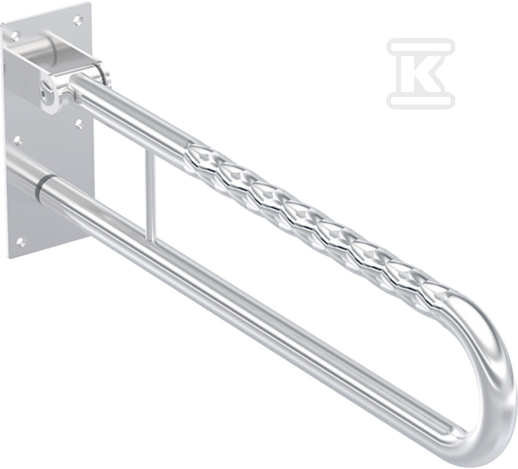 Plik zosta³ pobrany z http://www.onnshop.pl Poręcz Lehnen Funktion ścienna łukowa uchylna 700 mm, falista - obrazek 1
