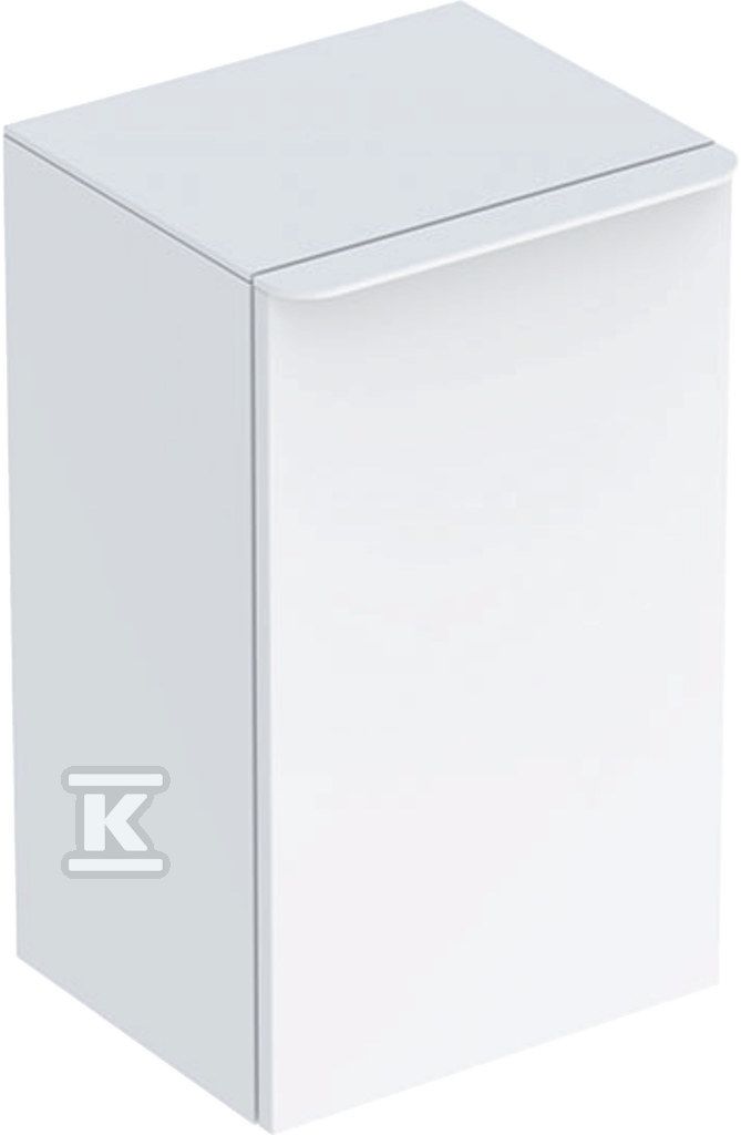 Plik zosta³ pobrany z http://www.onnshop.pl Szafka boczna Smyle Square B36 cm, H60 cm, T32.6 cm, z jednymi drzwiami, z zawiasem po lewej stronie, biały - obrazek 1