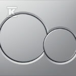 Przycisk spłukujący Sigma01, przedni, chrom mat, easy-to-clean