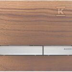 Przycisk spłukujący Sigma50, przedni, amerykański orzech włoski