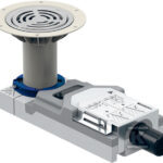 Odpływ prysznicowy, do wysokości jastrychu przy wpuście 80–110 mm, d40, h65