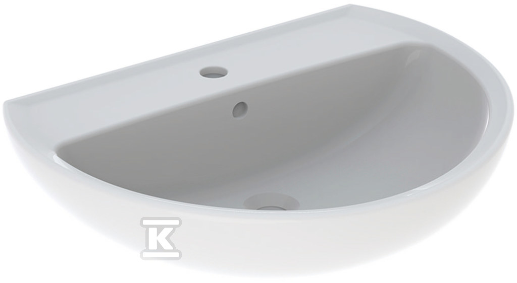 Plik zosta³ pobrany z http://www.onnshop.pl Umywalka Rekord 65 owalna, z otworem, z przelewem - obrazek 1