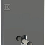 Moduł sanitarny Monolith do WC stojącego, H114, lava, boki czarne