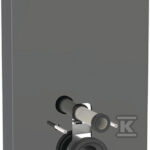 Moduł sanitarny Monolith do WC wiszącego, H101, lava, boki czarne