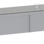 Pokrywa spłuczki do modułu sanitarnego Monolith do WC: Czarny chrom / Aluminium szczotkowane